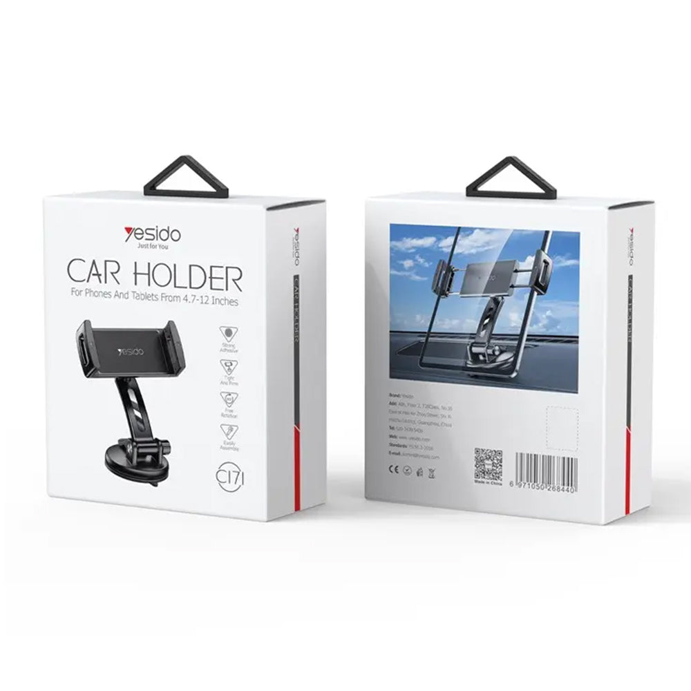 Auto nosač Yesido C171, 4.7inch - 12inch, Crni