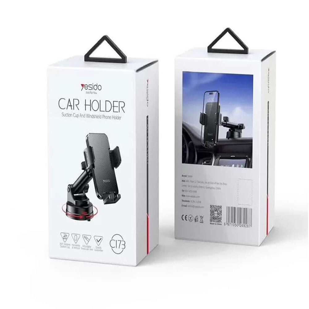 Auto nosač Yesido C173, 4.7inch - 7.2inch, Crni