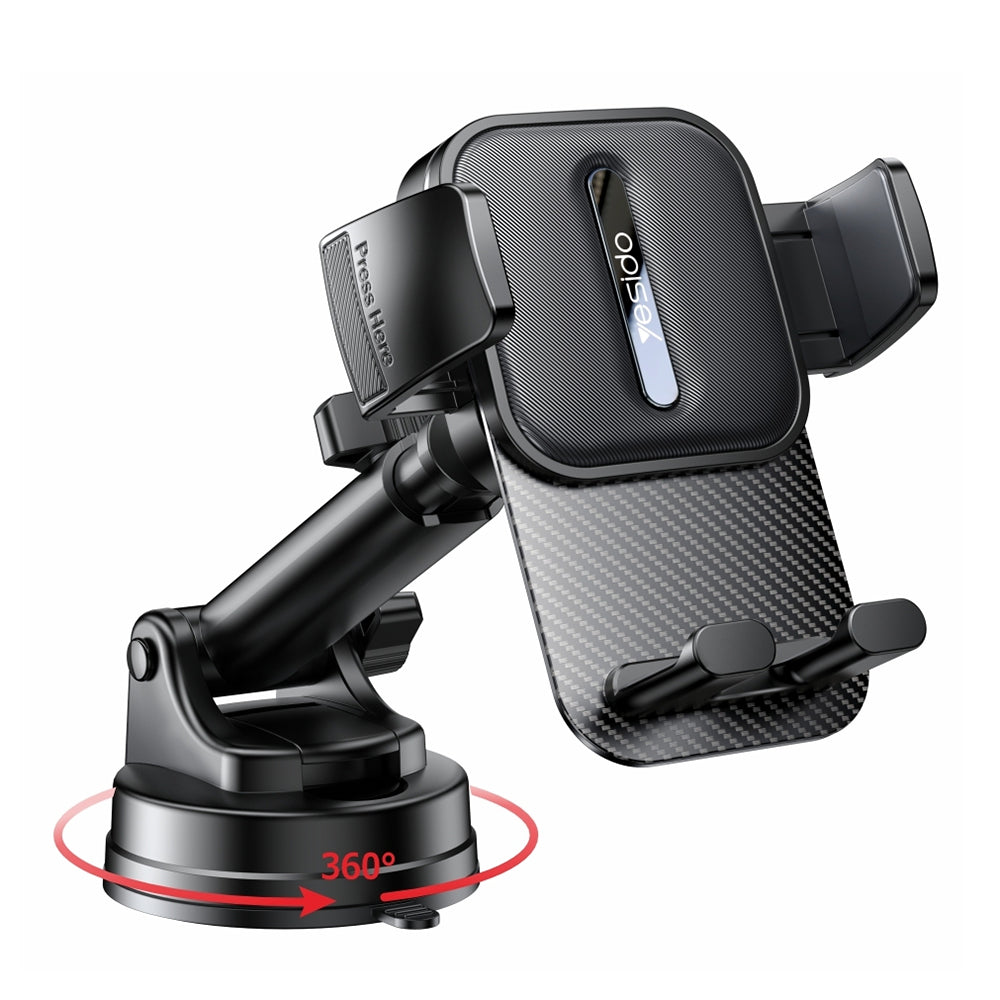 Auto nosač Yesido C174, 4inch - 6.7inch, Crni