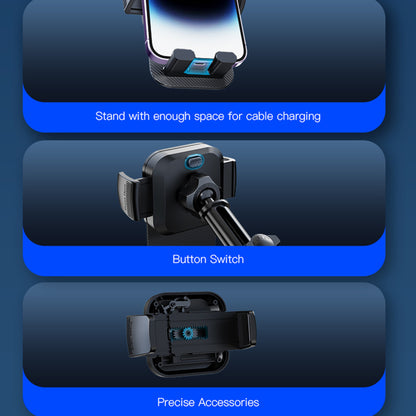 Auto nosač Yesido C174, 4inch - 6.7inch, Crni
