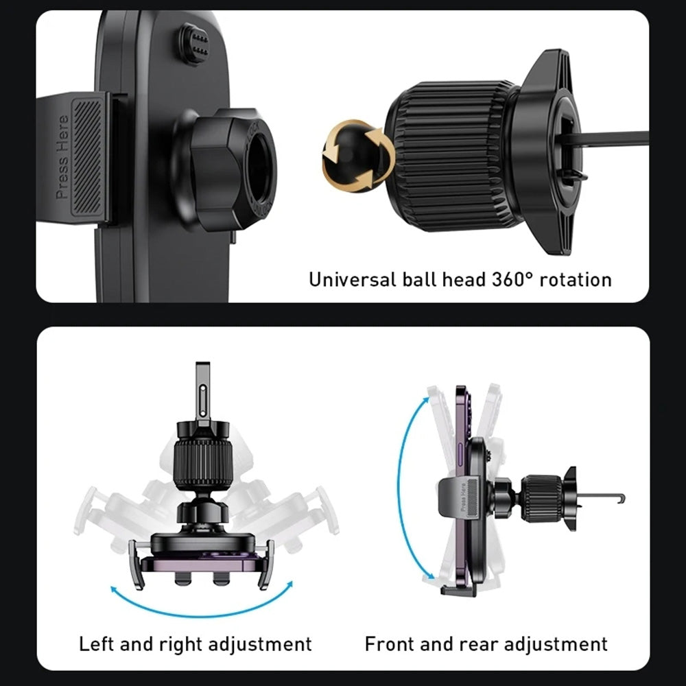 Auto nosač Yesido C241, 4.7inch - 7.2inch, Crni