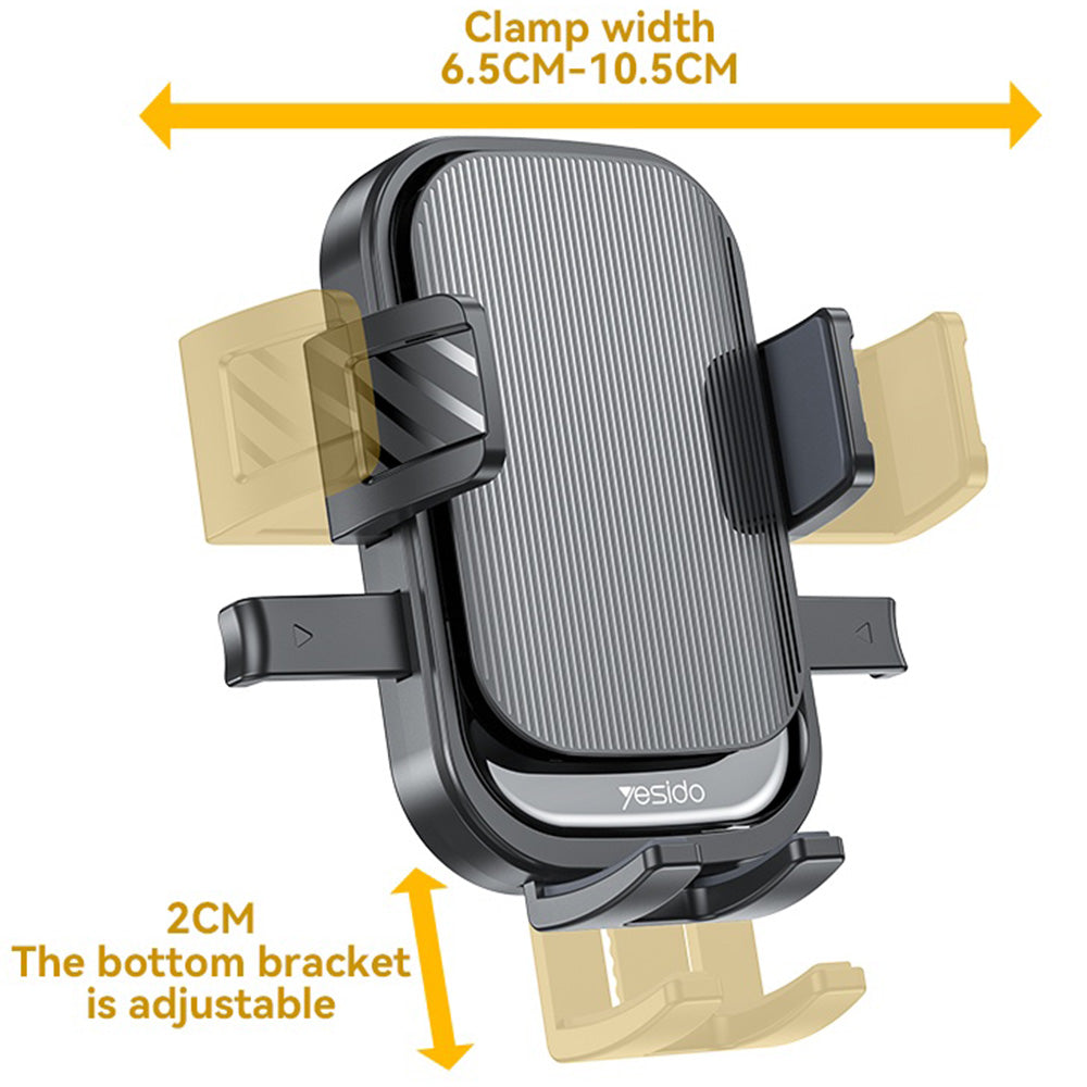 Auto nosač Yesido C267, 4.7inch - 7.2inch, Crni