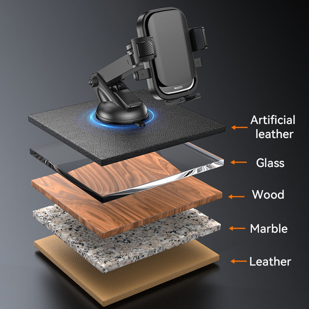 Auto nosač Yesido C267, 4.7inch - 7.2inch, Crni