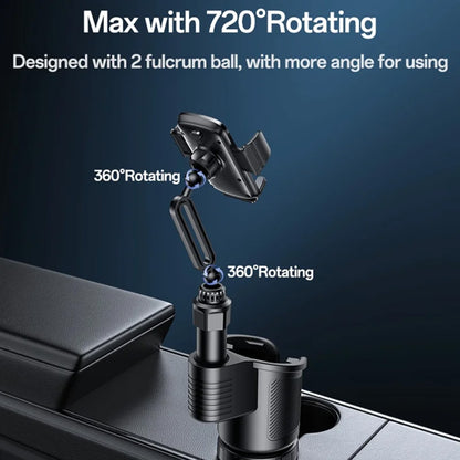 Auto nosač Yesido C273, 4.7inch - 7.2inch, Crni