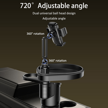 Auto držač Yesido C274, 4.7inch - 7.2inch, Crna, Obnovljeno