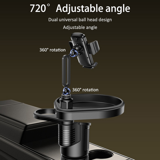 Auto držač Yesido C274, 4.7inch - 7.2inch, Crna, Obnovljeno
