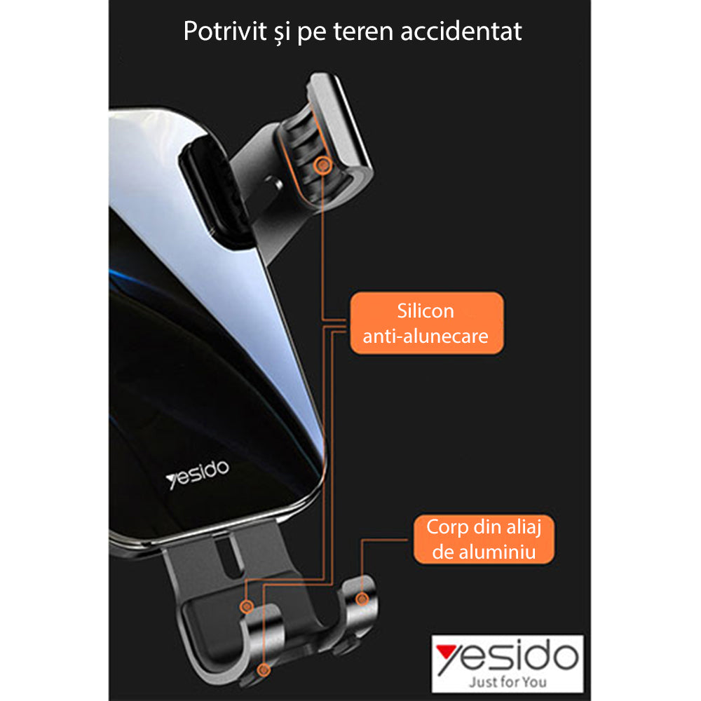 Auto nosač Yesido C87, Univerzalan, Crni