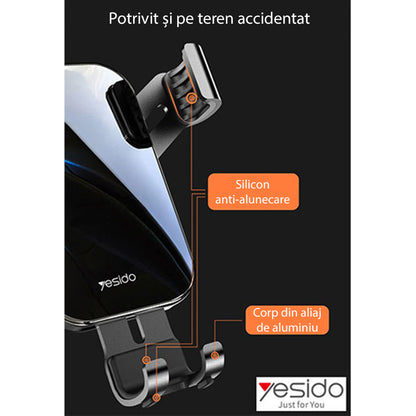 Auto nosač Yesido C87, Univerzalan, Crni