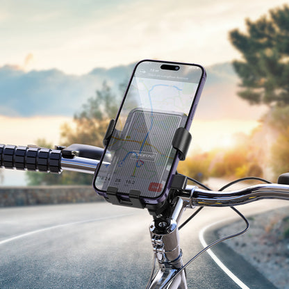 Nosiljka za bicikl Borofone BH13 Knight, 4.5inch - 7inch, Crna