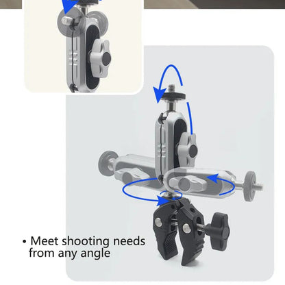 Držač za bicikl za sportsku kameru Techsuit JX-006 za GoPro, Crni