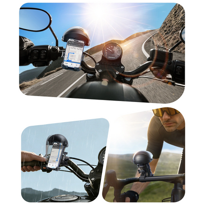 Držač za bicikl motocikl s sjenilom Joyroom JR-ZS526, 4.7inch - 7inch, Crna