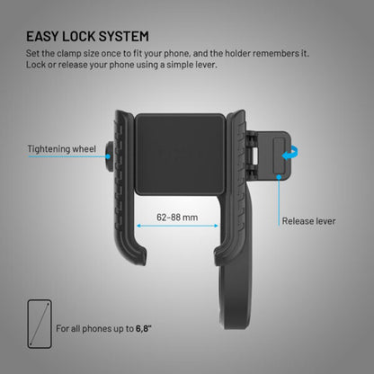 Nosilac za bicikl Fixed Bikee Plus Vista, Univerzalan, Crni