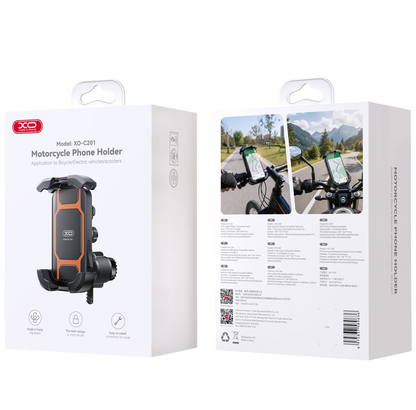 Držač za bicikl motocikl XO Design C201, 4.5inch - 7inch, Crno Narančasto
