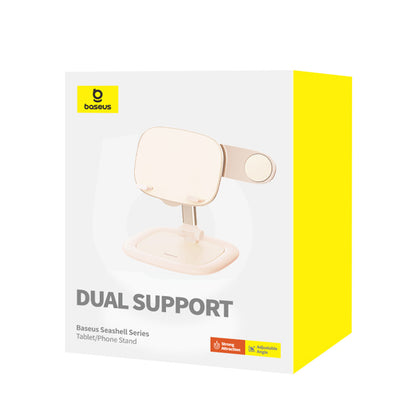 Suport Birou Baseus Seashell Dual, Univerzalan, Roza B10451501411-00