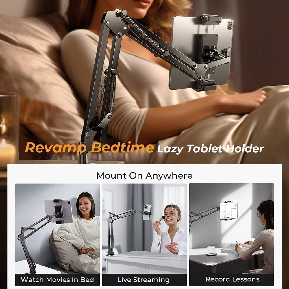 Stalak za stol Lisen za telefon / tablet, 4.7inch - 12.9inch, Crni YL0223060007