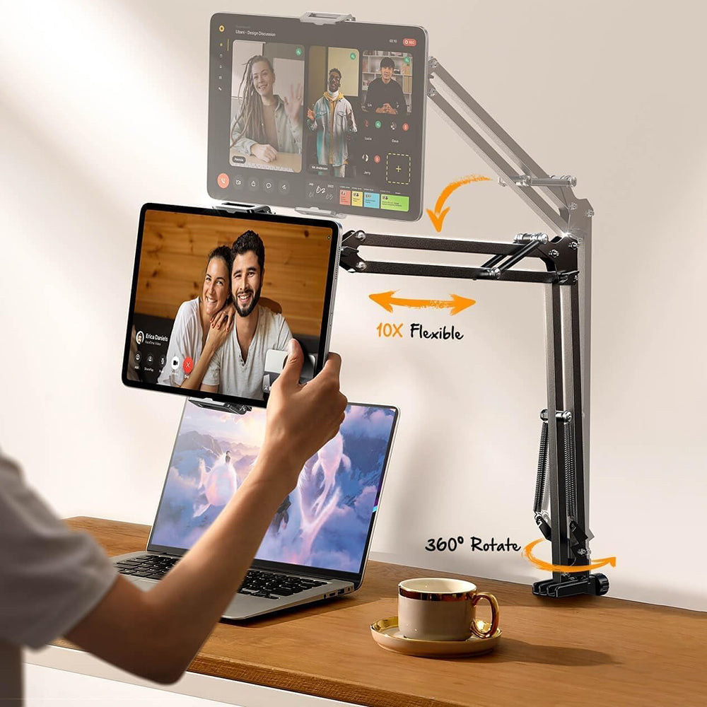 Stalak za stol Lisen za telefon / tablet, 4.7inch - 12.9inch, Crni YL0223060007