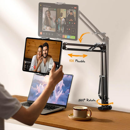 Stalak za stol Lisen za telefon / tablet, 4.7inch - 12.9inch, Crni YL0223060007