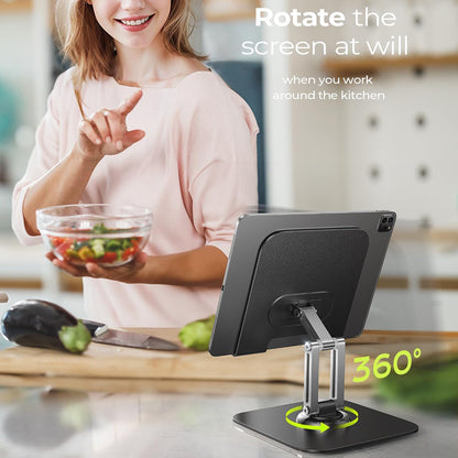 Stalak za stol Lisen Q18 za telefon / tablet, 4.7inch - 12.9inch, Crni YL0423120002