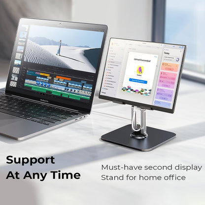 Stalak za stol Lisen Q18 za telefon / tablet, 4.7inch - 12.9inch, Crni YL0423120002