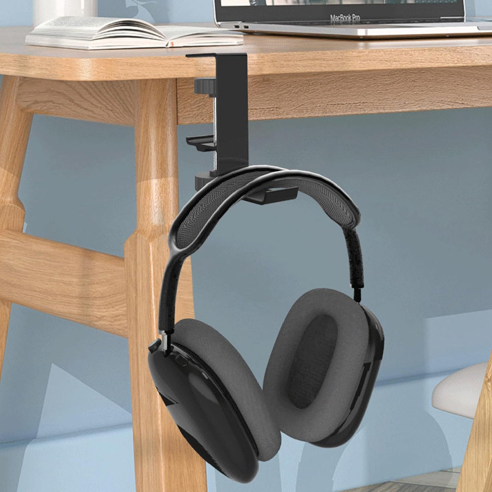 Stalak za stol Techsuit DH2 za slušalice / torbu, crni