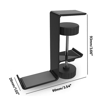 Stalak za stol Techsuit DH2 za slušalice / torbu, crni