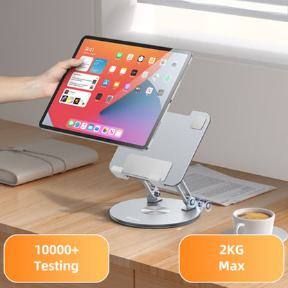 Stalak za stol Yesido C293 za telefon / tablet, 4.5inch - 13inch, Srebrni