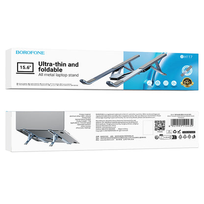 Stalak Borofone BH117 Graceful za laptop do 15.6 inča, Sivi