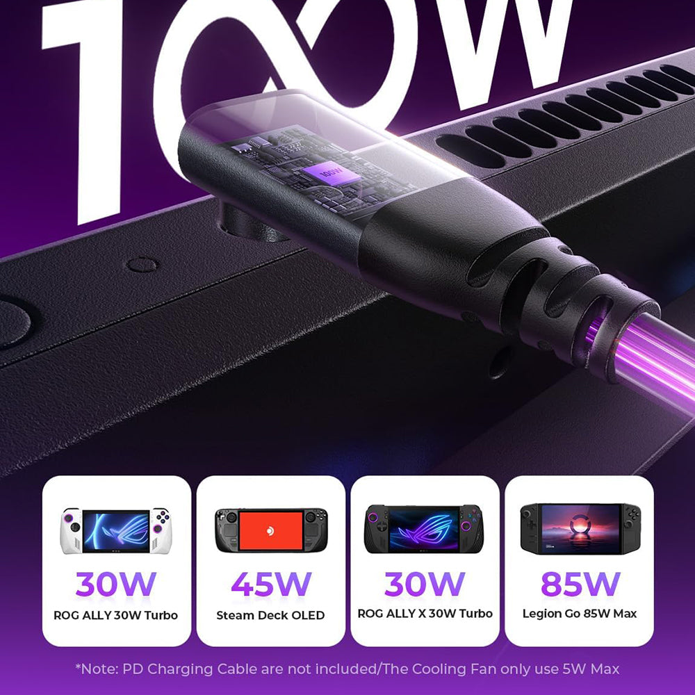 Hub nosač s hladnjakom Lisen S1 za konzolu ROG / Lenovo / Razer / Aya / Logitech / Onexplayer serije, crni YL0423110005