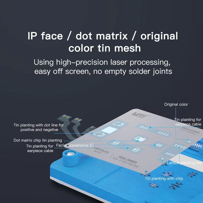 Reballing radna podrška MaAnt MR-01 za Apple iPhone 11 - 16 serije