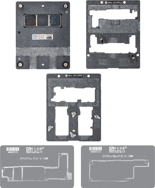 Radna podrška za reballing Amaoe MFix-15 za Apple iPhone 15 seriju