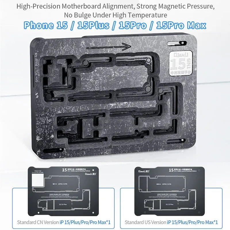 Magnetni radni nosač PCB QIANLI za Apple iPhone 15 Series