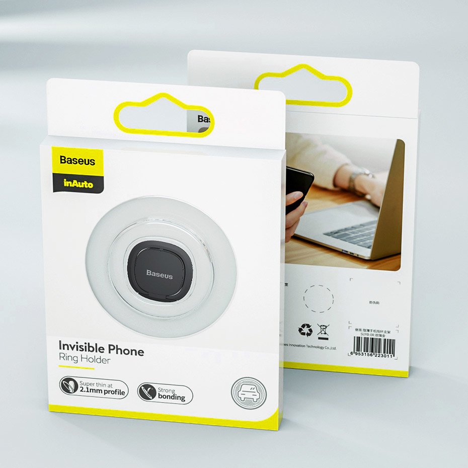 Prstenasta podloga Baseus Invizible, Srebrna SUYB-0S