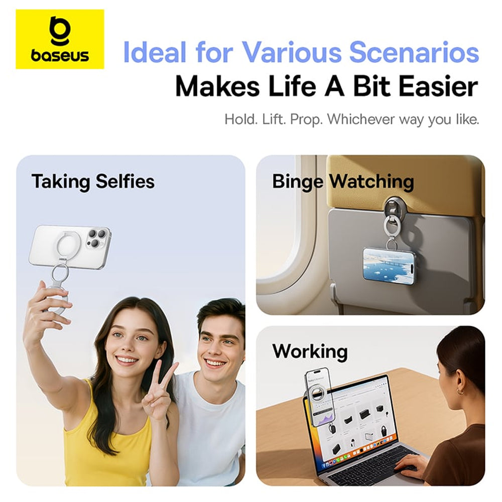 Suport Inel Baseus MagPro 3, Bijeli S0TY002131