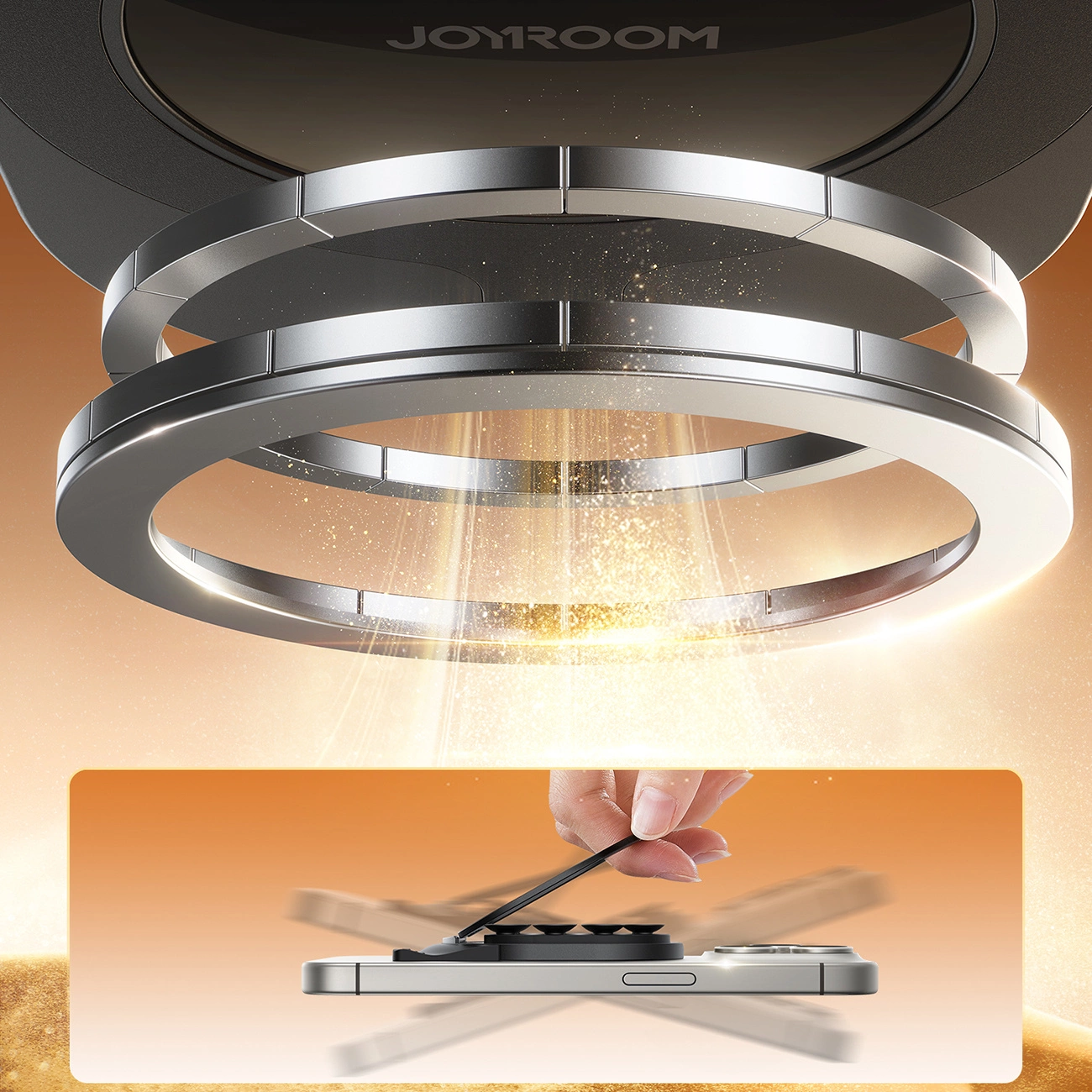 Univerzalni prstenasti držač Joyroom JR-ZS418, Crni