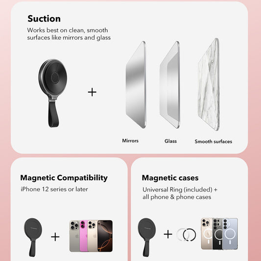 Nosilac prstena ESR HaloLock, Crni