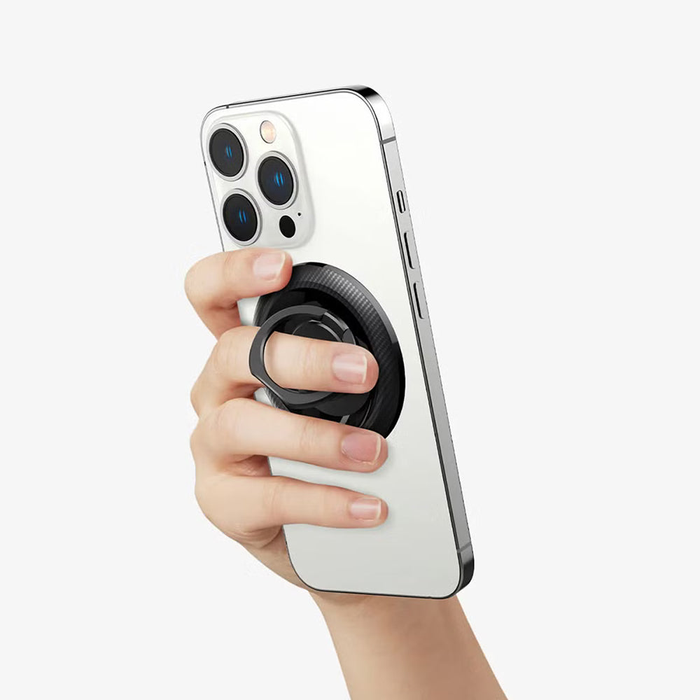 Spigen O-Mag OM100 Carbon Prstenasti Držač, Univerzalni, Crni AMP05505