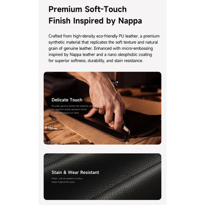 Podloga McDodo FS-8020 Napa za laptop 11inch - 16inch, Crna