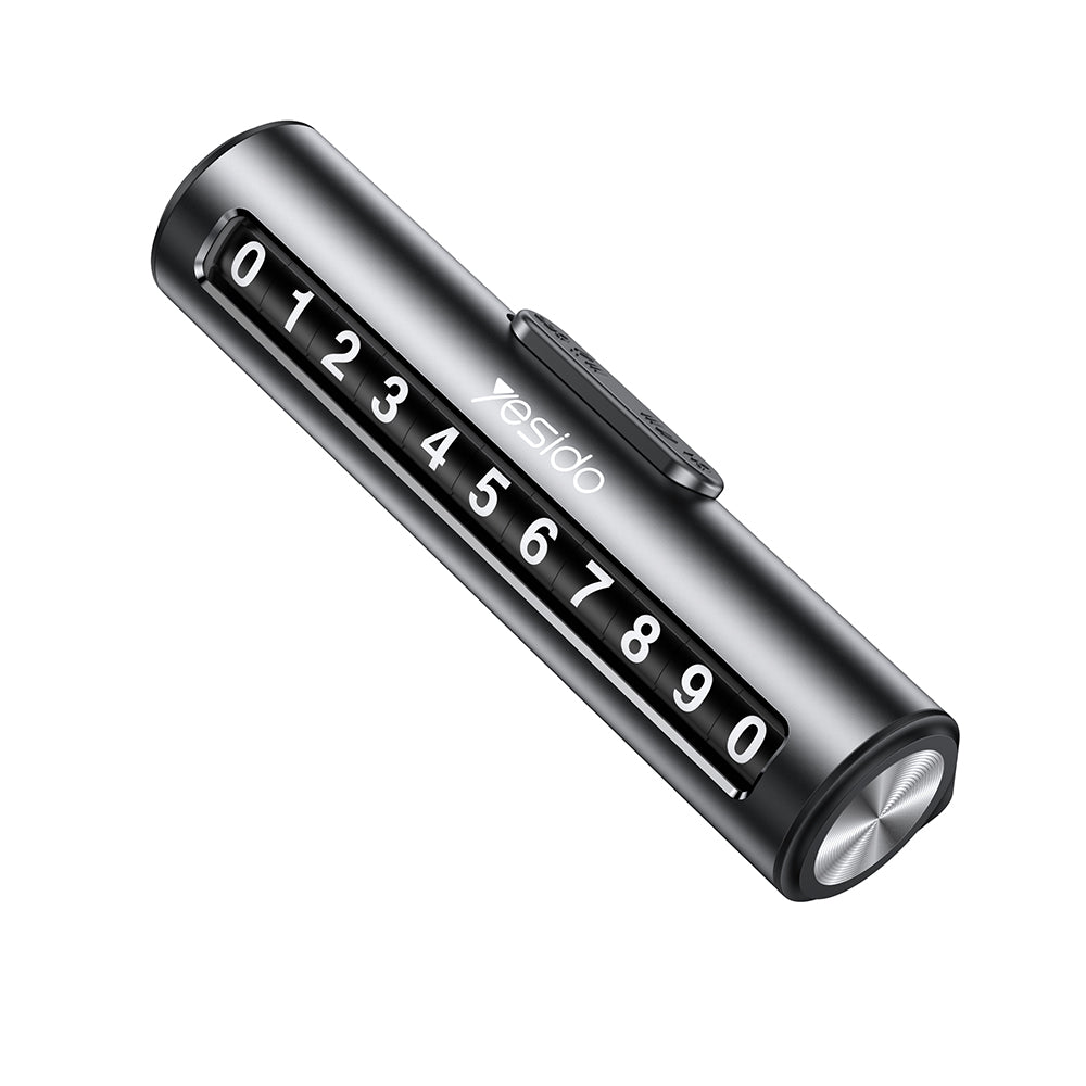 Nosilac za broj telefona za auto Yesido C202, Crni