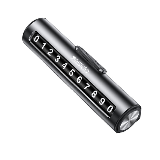 Nosilac za broj telefona za auto Yesido C202, Crni