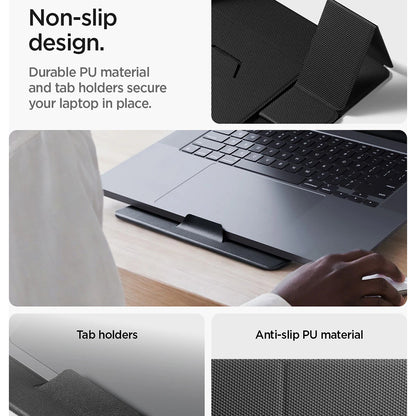 Spigen LD201-S8 nosač za laptop do max. 16 inča, Crni AMP11117