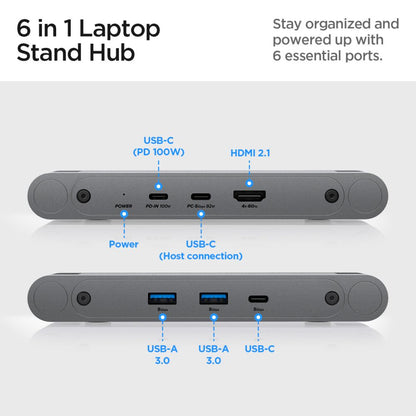 Spigen LD204H stalak za laptop, Srebrni