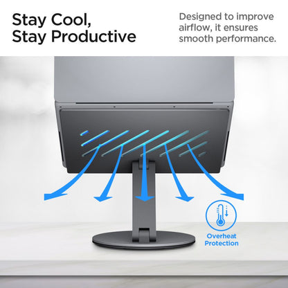 Spigen LD204H stalak za laptop, Srebrni