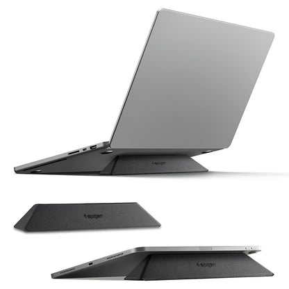 Spigen Slim Fold LD201-S6 stalak za laptop max. 14 inča, Crni AMP11115