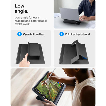 Spigen Slim Fold LD201-S7 stalak za laptop max. 14 inča, Crni AMP11116