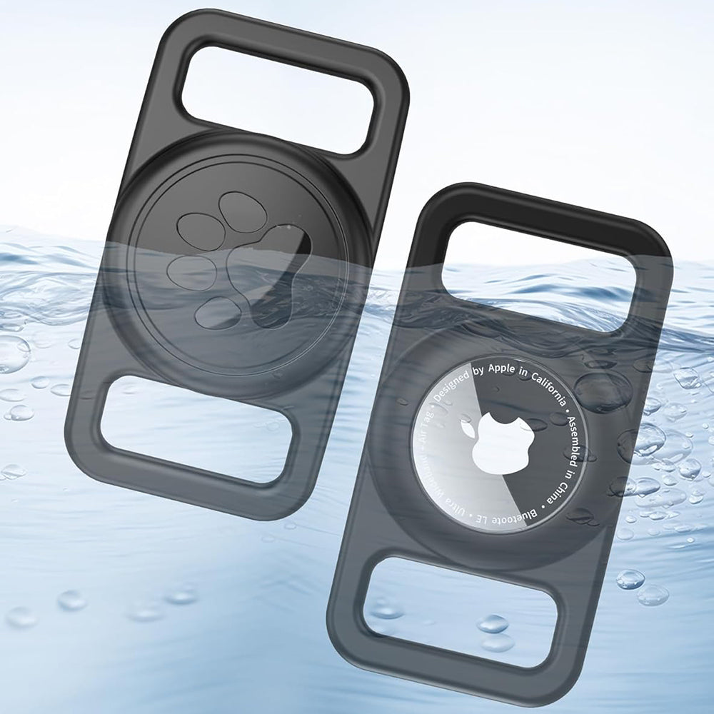 Nosiljka Techsuit BuddyGuard DG1 za Apple AirTag na ogrlici kućnog ljubimca, Crna