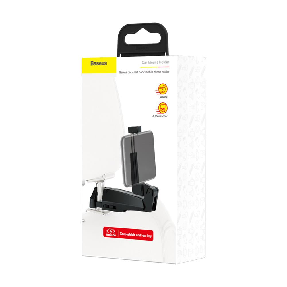 Auto nosač za naslon za glavu Baseus BackSeat Hook, 64mm - 90mm, Crni SUHZ-A01