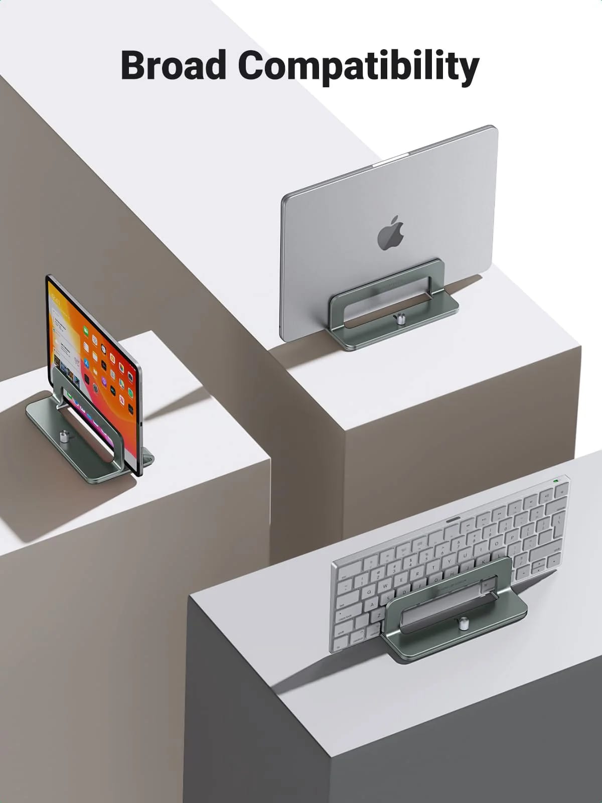 Vertikalni nosač UGREEN LP258 za laptop debljine 12mm - 26mm, Srebrni