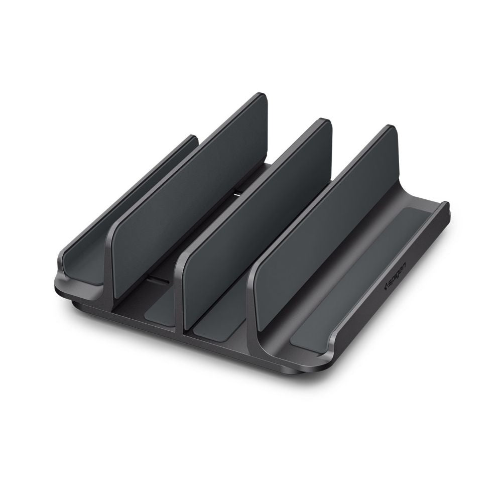 Vertikalni stalak Spigen LD208S4 Two za laptop debljine 14mm - 27mm, Sivi AMP10640