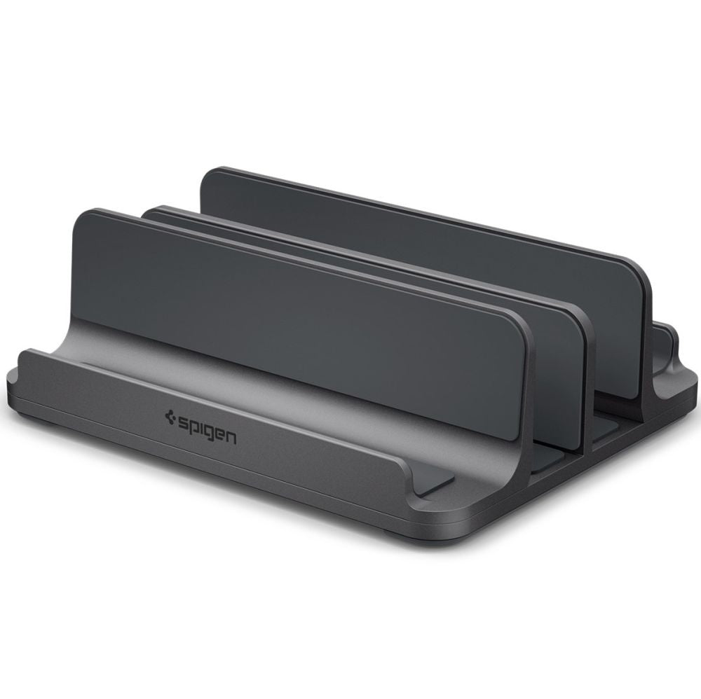 Vertikalni stalak Spigen LD208S4 Two za laptop debljine 14mm - 27mm, Sivi AMP10640