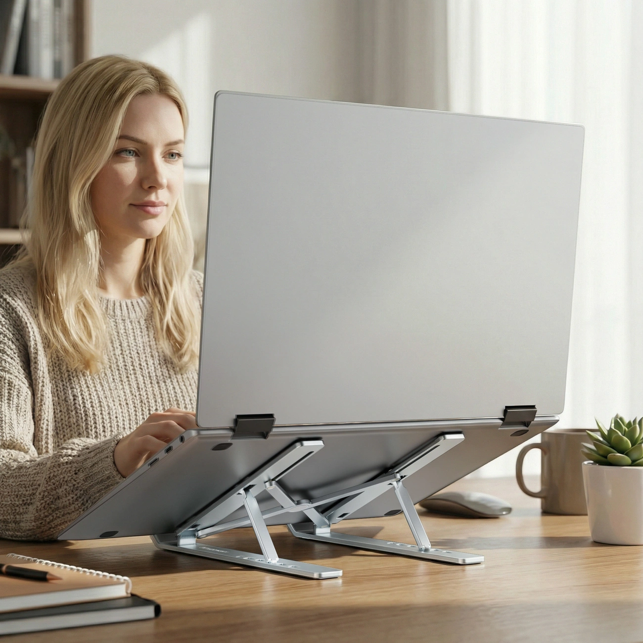 Stalak WZK WDCX-X8S za laptop 10 inča - 16 inča, srebrni